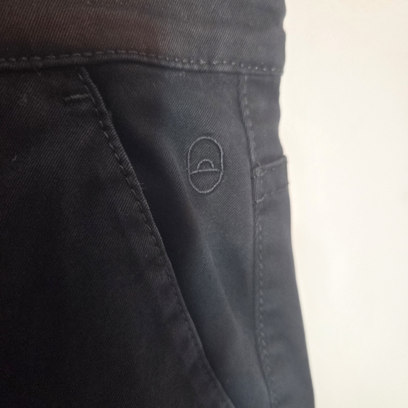 KOTN Egyptian Cotton Crop Wide Leg Trouser Black, Sz 12 - Picture 3 of 9